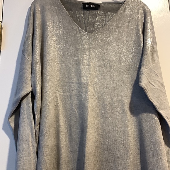 Fab’rik sparkly front v neck tunic - Picture 2 of 5
